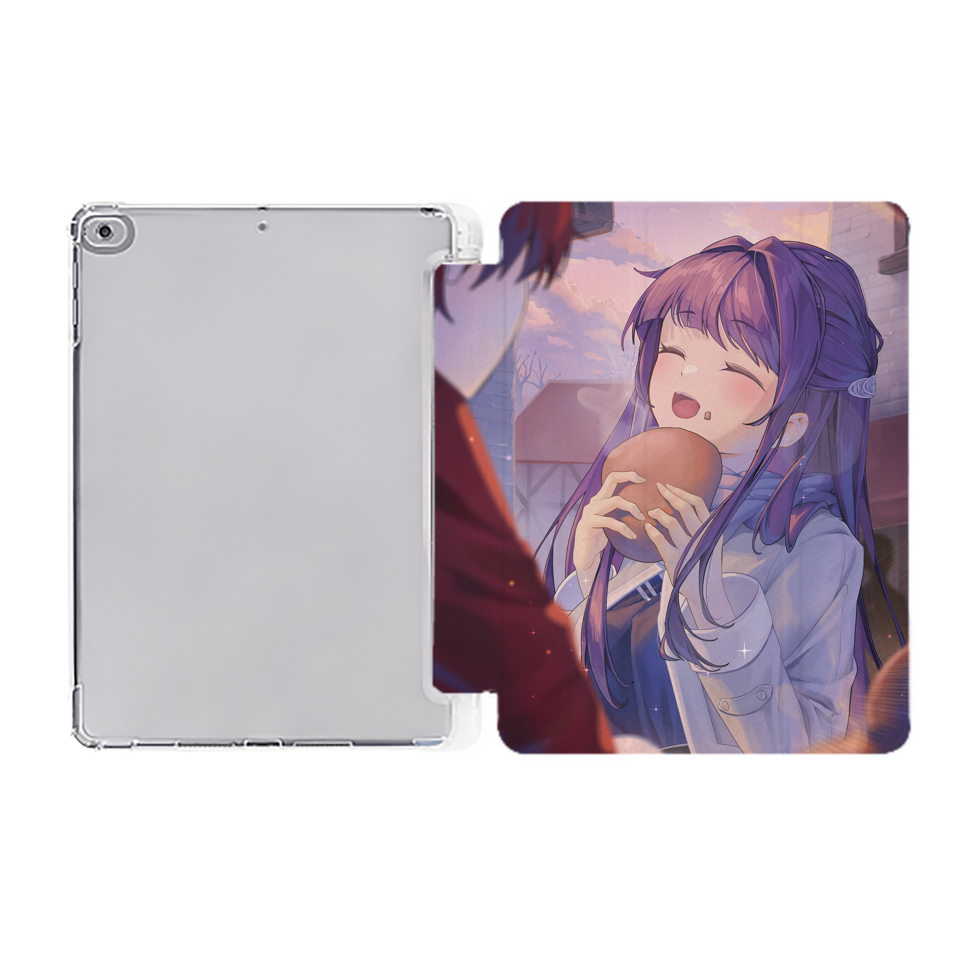 （画像用） 葬送のフリーレン Frieren IPad ケース ペン収納付き 三つ折りスタンド PUレザー×シリコン 対応機種9.5/10.5/10.9インチ